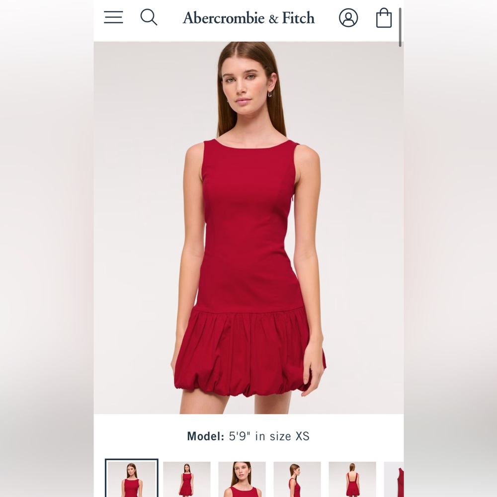 Abercrombie & Fitch Red Mini Dress